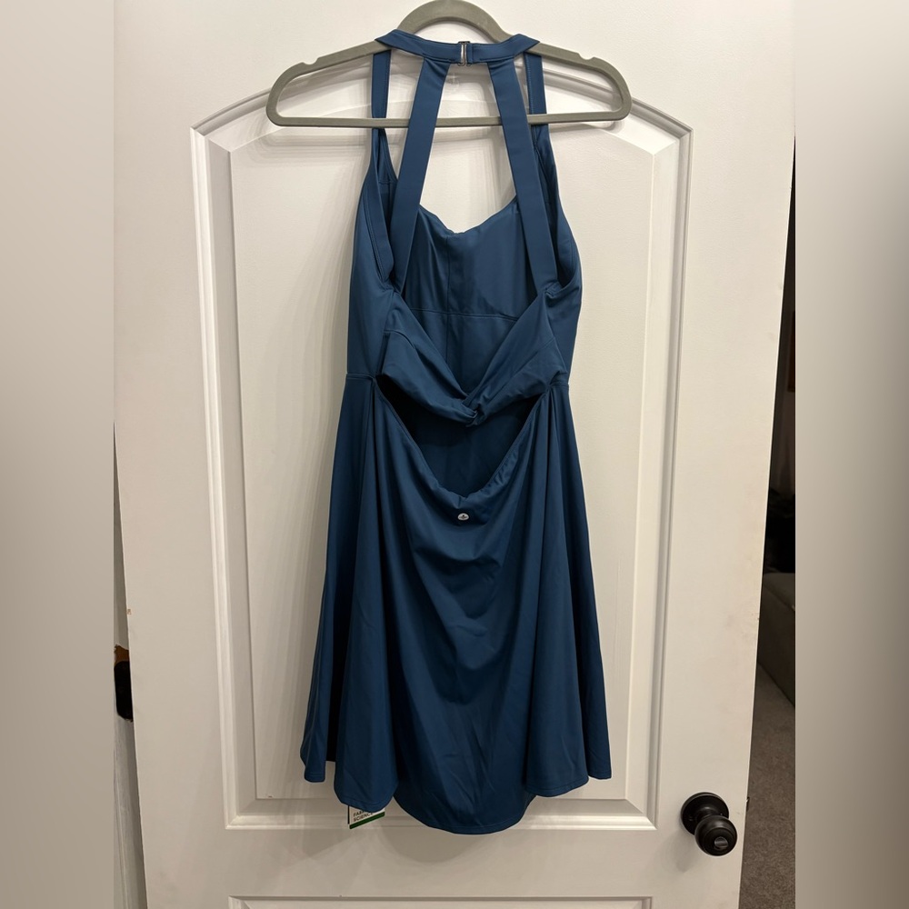 Halara Blue Halter Dress - New with tags